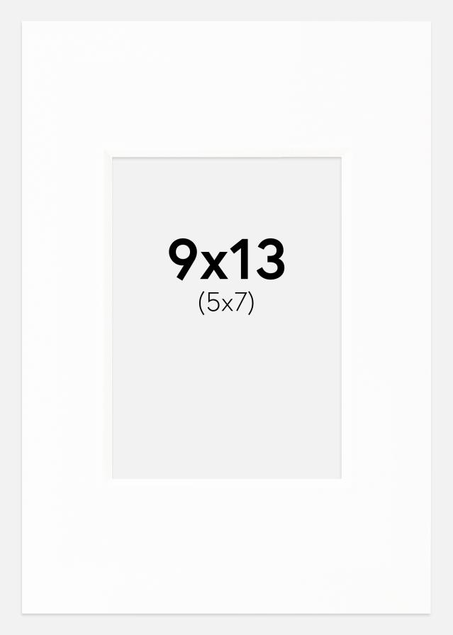 Passepartout Canson Vit (Vit kärna) 9x13 cm (5x7)