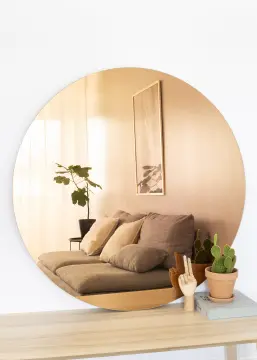 KAILA Rund Spegel Rose Gold 110 cm Ø