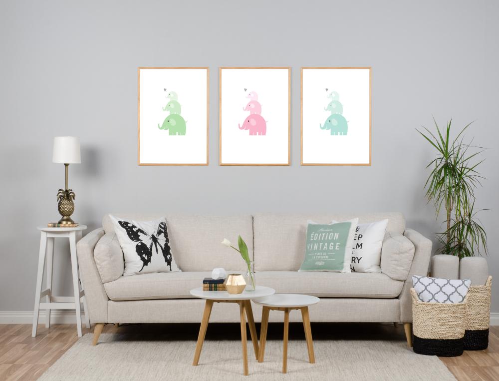 Elefant Triss - Isblå Poster