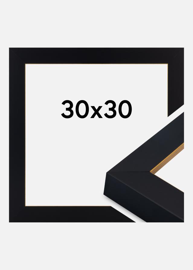 Ram Sussex Akrylglas Svart/Guld 30x30 cm