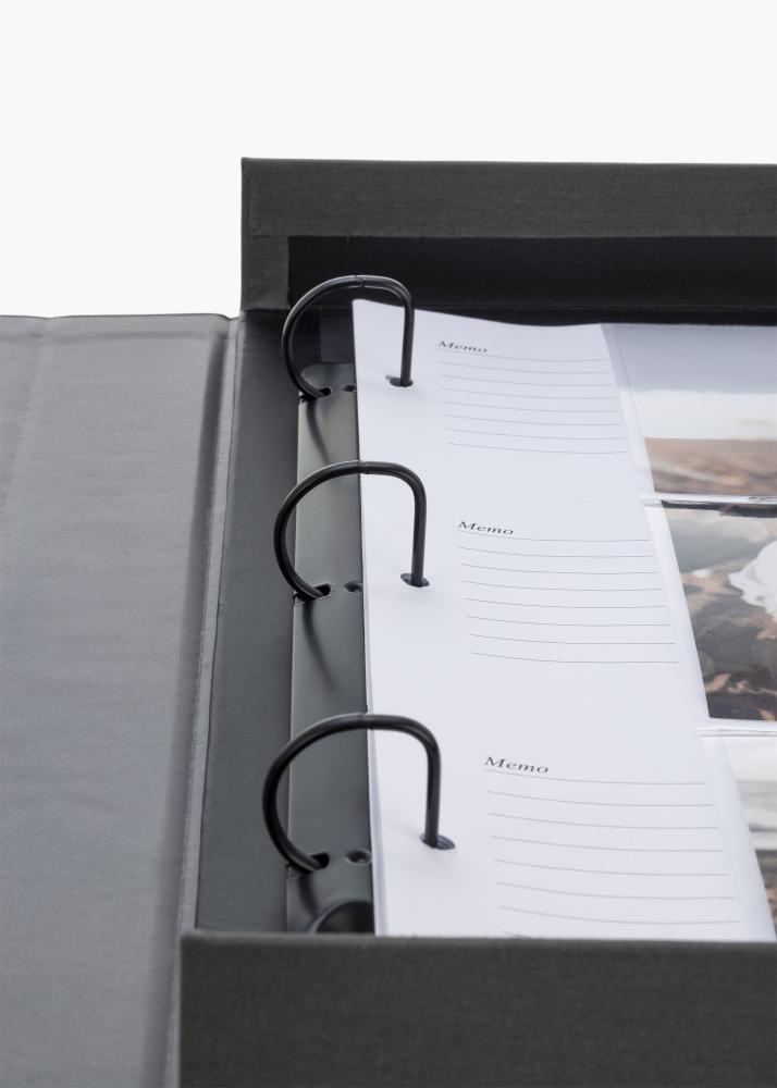 KAILA MEMORIES Black XL - Coffee Table Photo Album - 60 Bilder i 10x15 cm