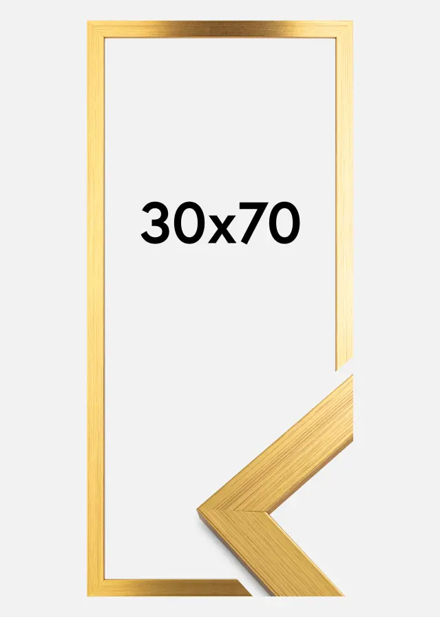Ram Gold Wood Akrylglas 30x70 cm