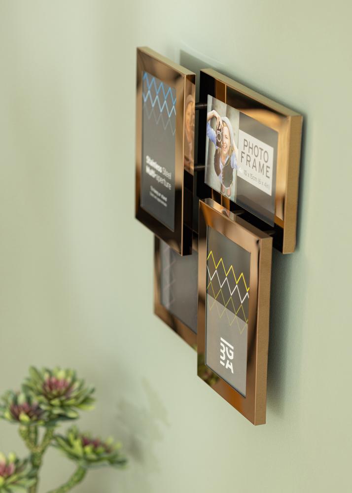 Stainless Steel Collageram Roséguld - 4 Bilder