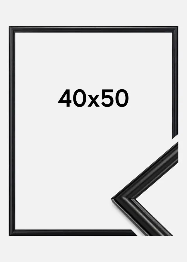 Ram Line Svart 40x50 cm