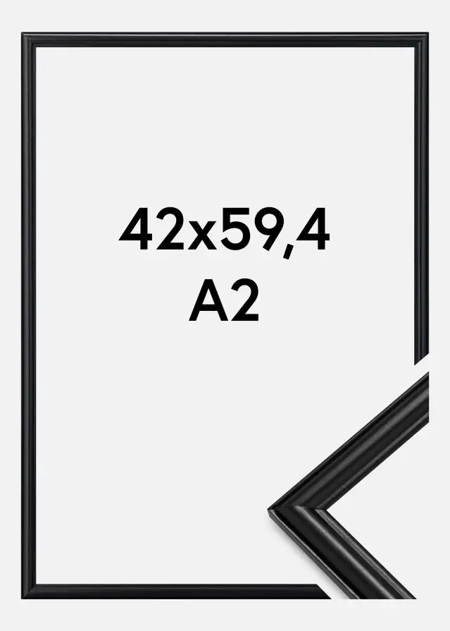 Ram Line Svart 42x59,4 cm (A2)