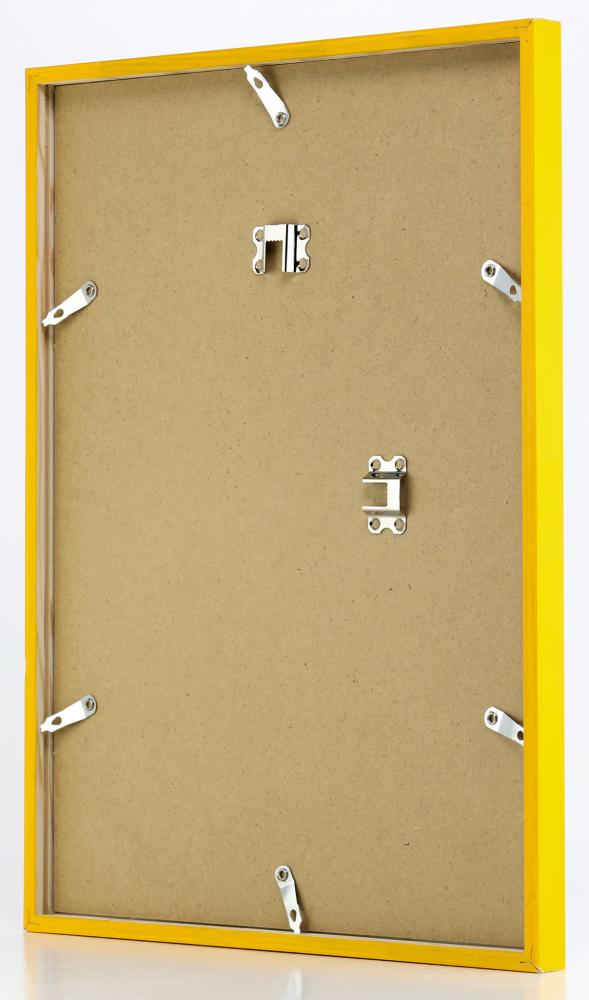 Ram E-Line Gul 30x40 cm - Passepartout Svart 21x29,7 cm (A4)