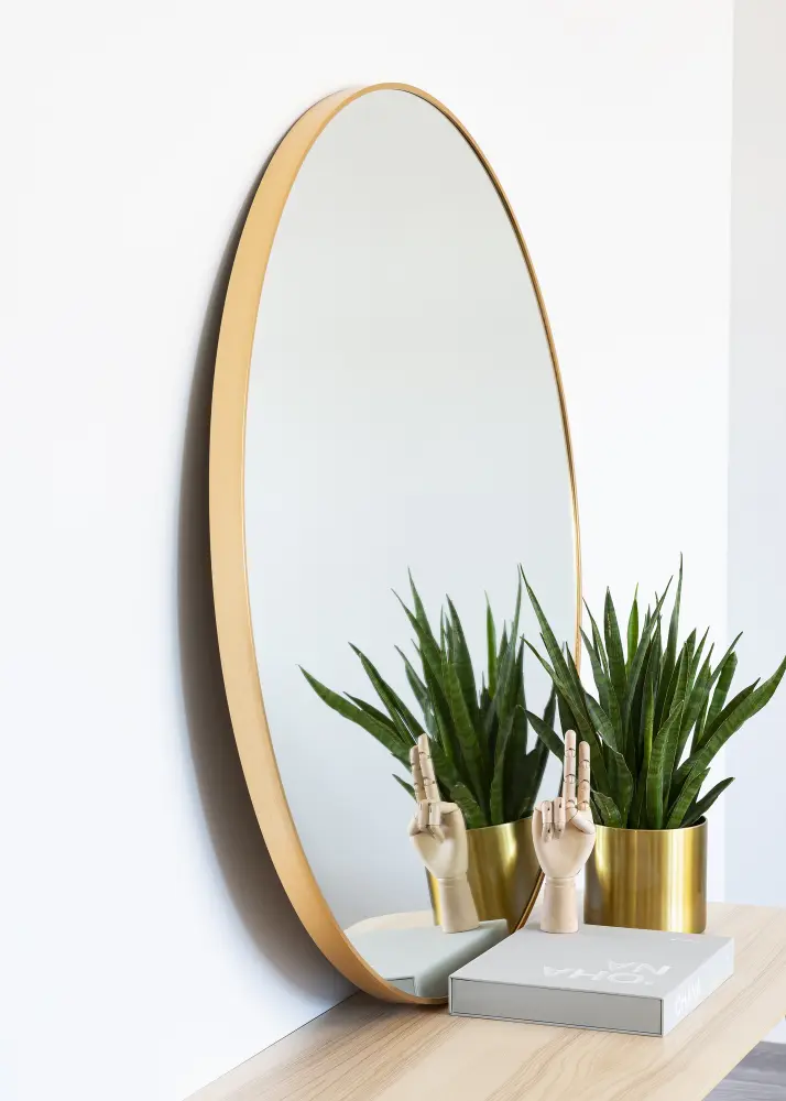 KAILA Rund Spegel Edge Gold 110 cm Ø