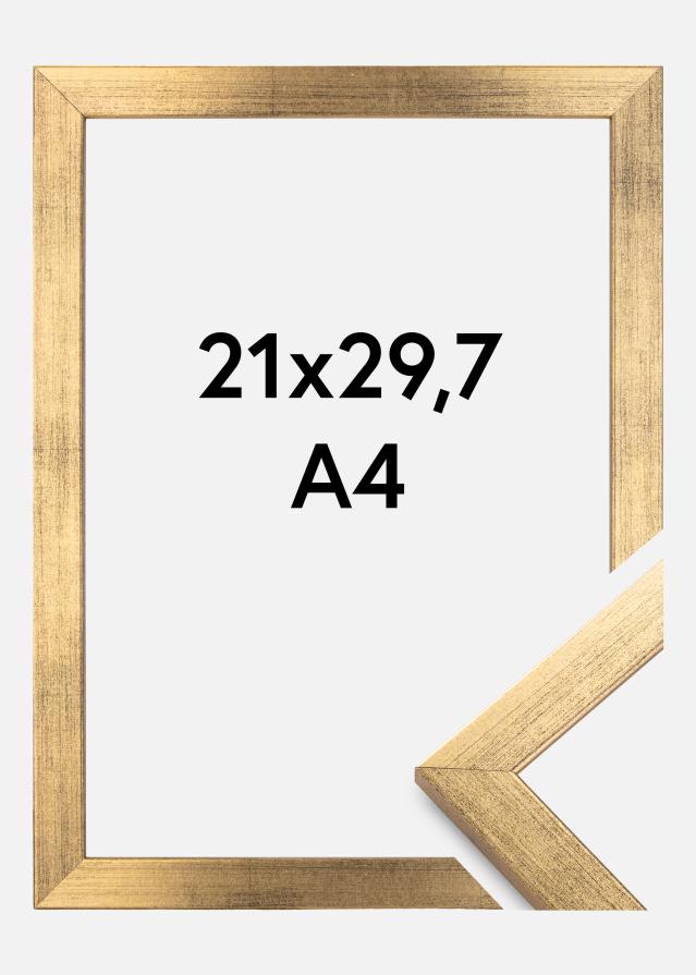 Ram Stilren Akrylglas Guld 21x29,7 cm (A4)