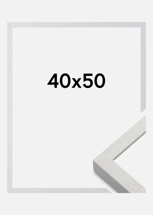 Ram Nielsen Premium Quadrum Snövit 40x50 cm