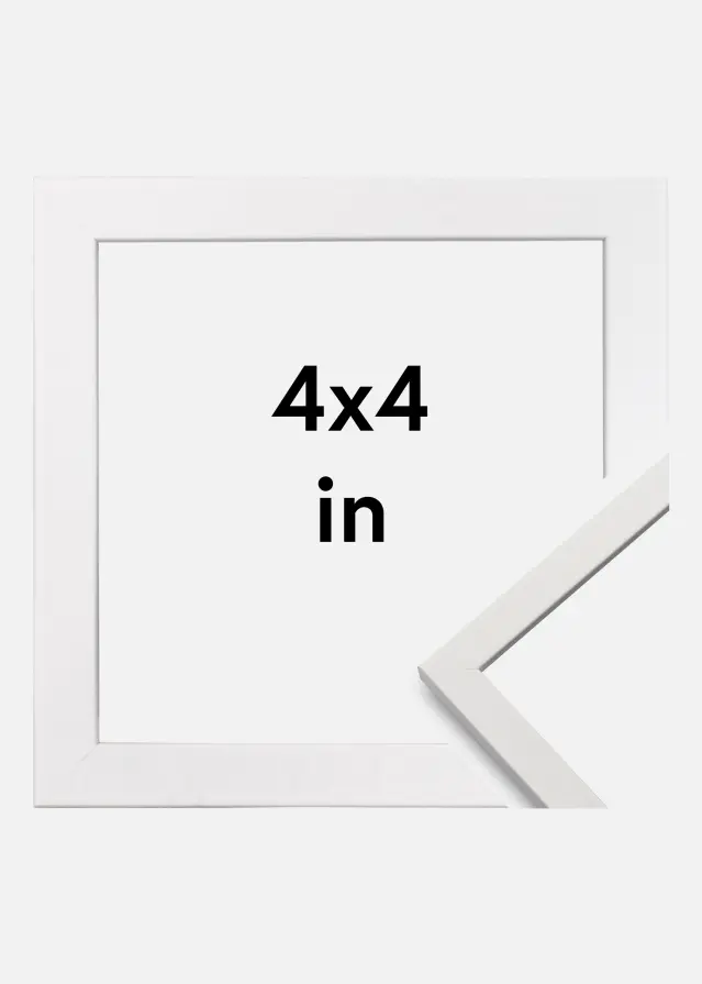 Ram Edsbyn Akrylglas Vit 4x4 inches (10,16x10,16 cm)
