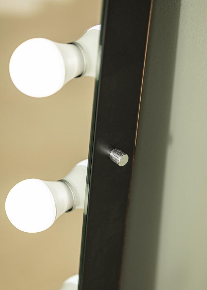 KAILA Spegel Tall LED Svart 55x165 cm