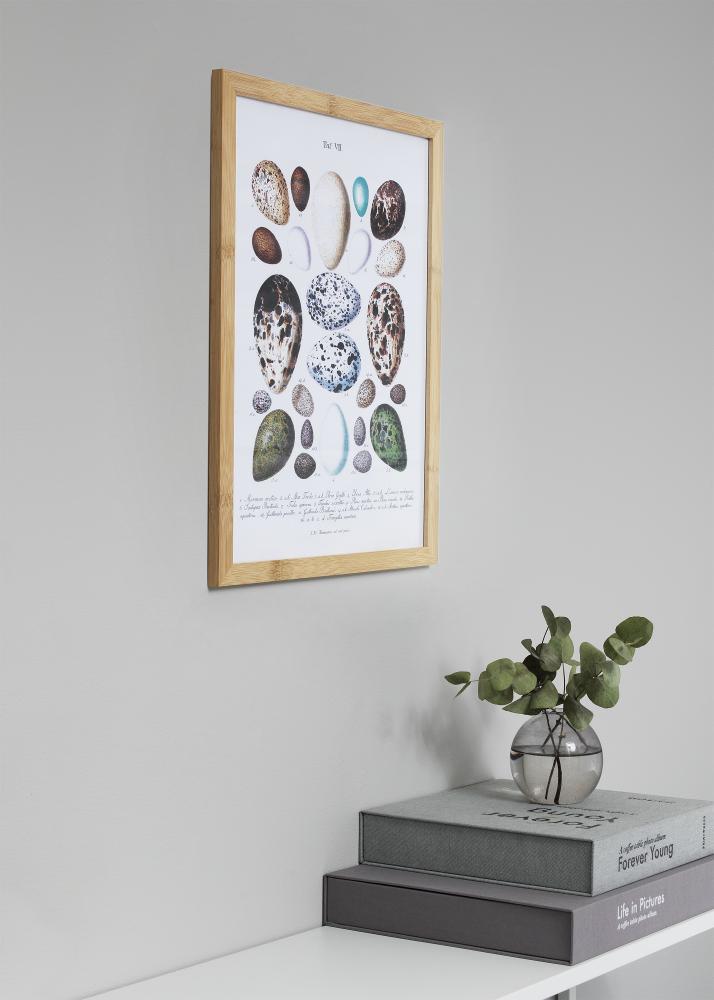 Ram Hoei Bambu 70x100 cm - Passepartout Svart 59,4x84 cm (A1)