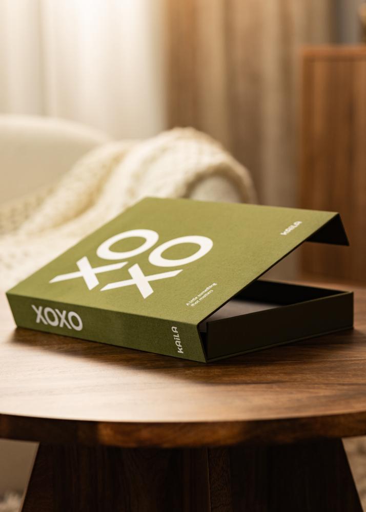 KAILA XOXO Olive - Coffee Table Photo Album (60 Svarta Sidor / 30 Blad)