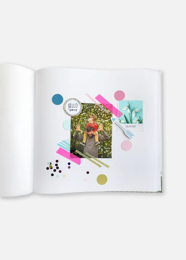 Amazing Memories Album Vit - 28x29 cm (100 Vita sidor / 50 blad)