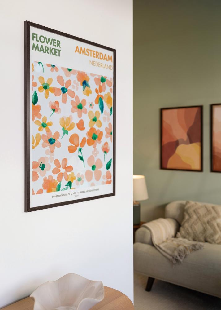 Ram Trendy Akrylglas Valnöt 50x70 cm