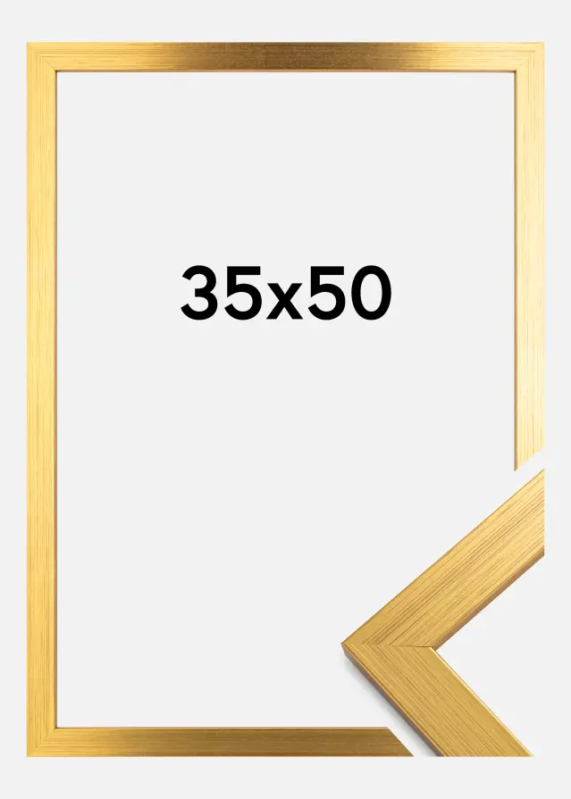 Ram Gold Wood Akrylglas 35x50 cm