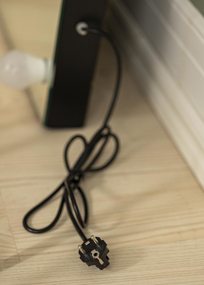 KAILA Spegel Tall LED Svart 55x165 cm