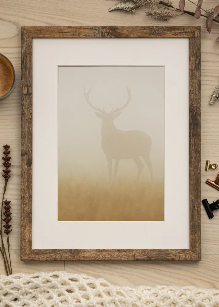 Ram Fiorito Washed Oak 30x40 cm - Passepartout Vit 21x29,7 cm (A4)