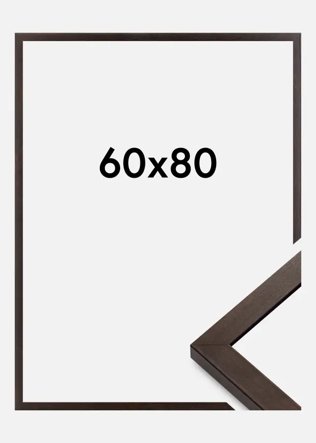 Ram Selection Akrylglas Valnöt 60x80 cm