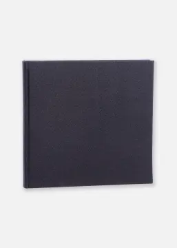 Base Line Canvas Svart 26x25 cm (40 Vita Sidor / 20 Blad)