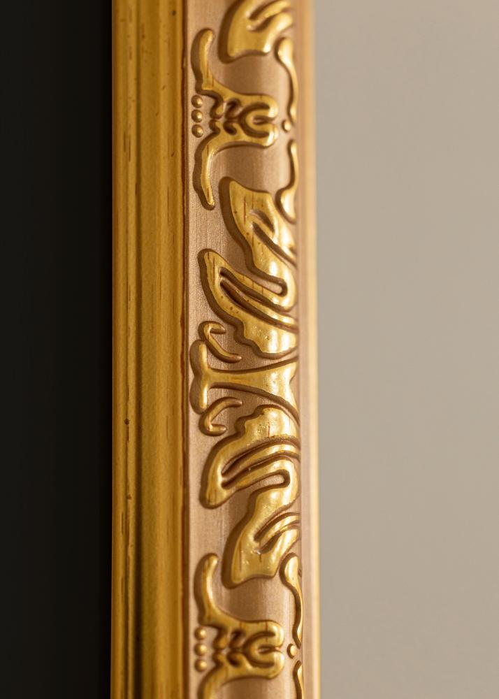 Ram Nostalgia Guld 35x45 cm - Passepartout Svart 11x14 inches