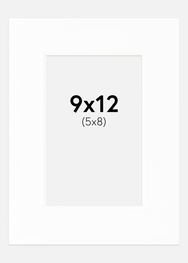 Passepartout Canson Vit (Vit kärna) 9x12 cm (5x8)