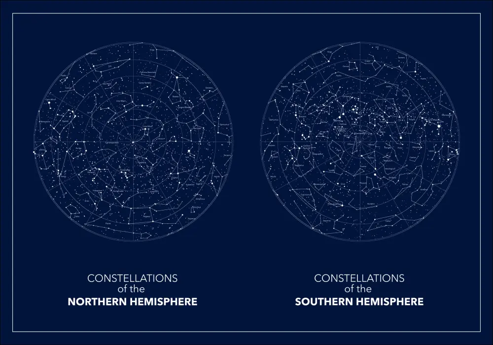 Hemispheres Dark Poster