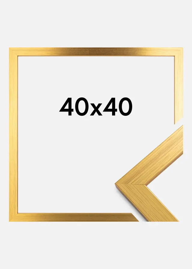 Ram Gold Wood Akrylglas 40x40 cm