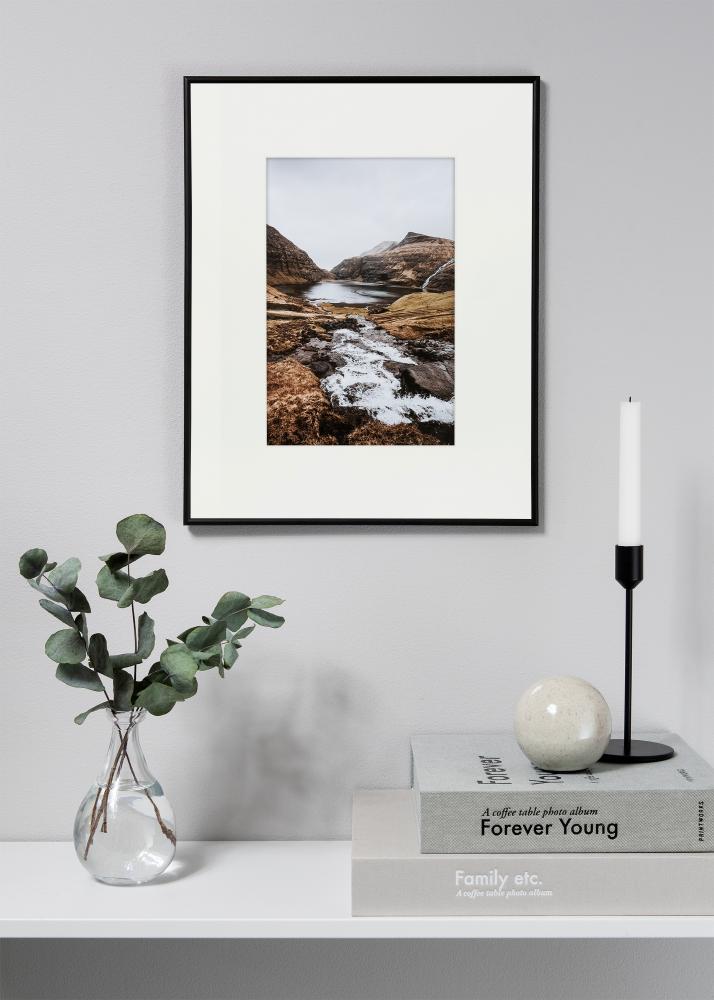 Passepartout XL Vit (Vit kärna) 40x50 cm (20x28,7 - A4)