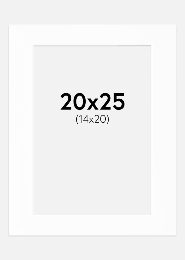 Passepartout Canson Vit (Vit kärna) 20x25 cm (14x20)