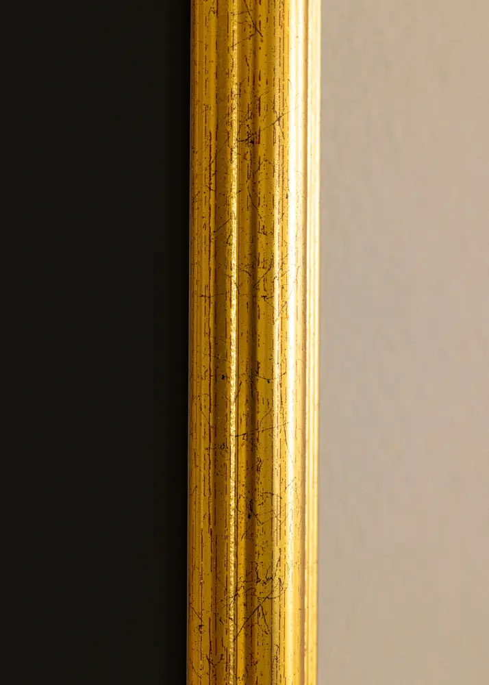 Ram Västkusten Guld 42x59,4 cm (A2) - Passepartout Svart 25x38 cm