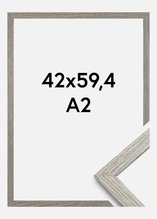 Ram Stilren Akrylglas Grey Oak 42x59,4 cm (A2)