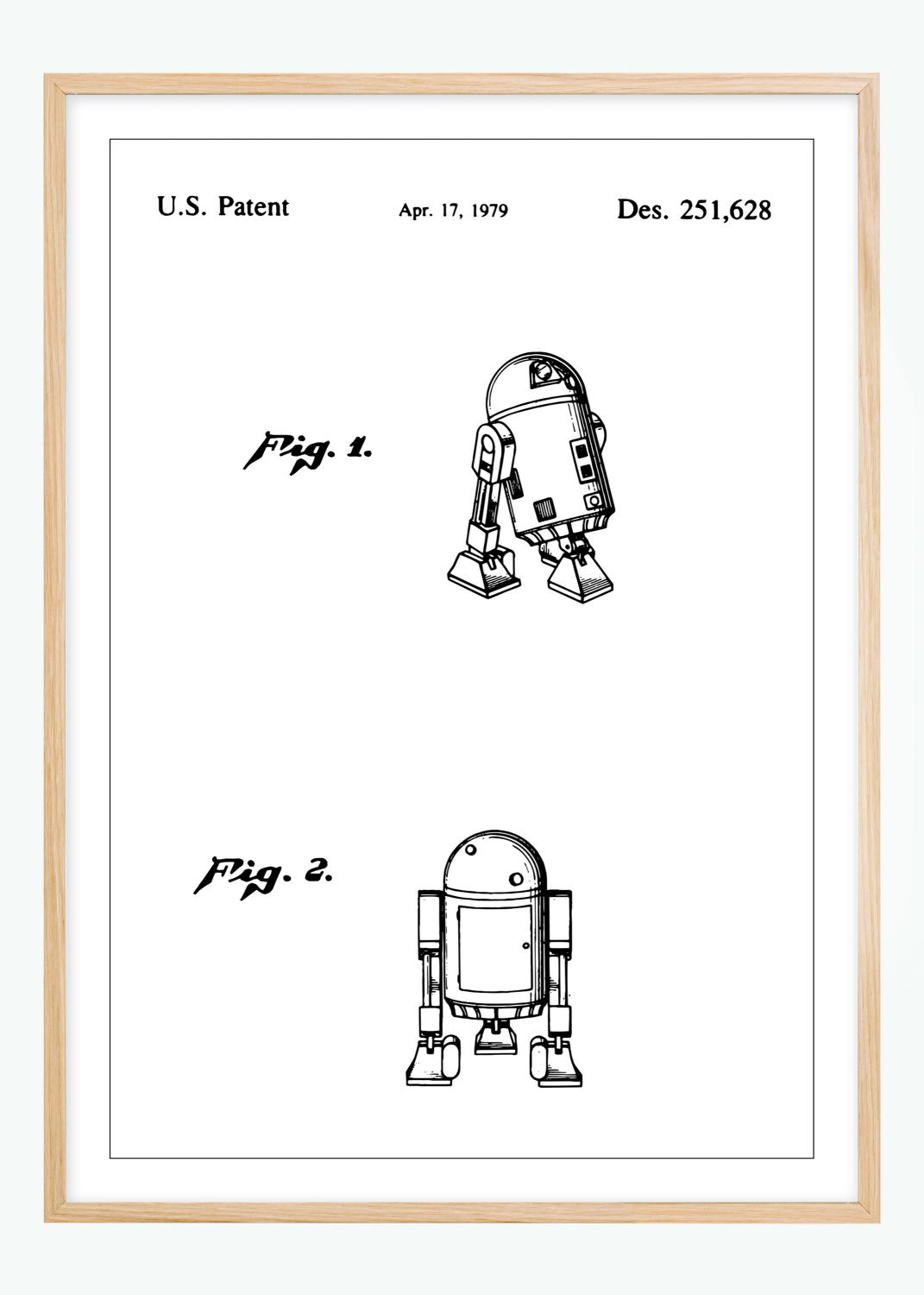 Product Image for Patentritning - Star Wars - R2-D2 Poster (50x70 cm)