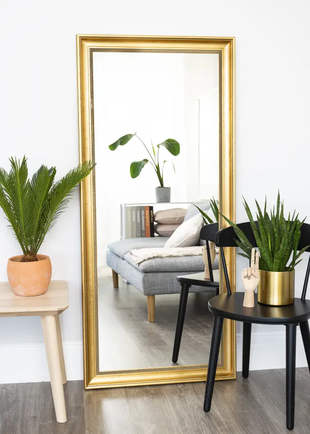 Spegel Baroque Klassisk Guld 75x165 cm