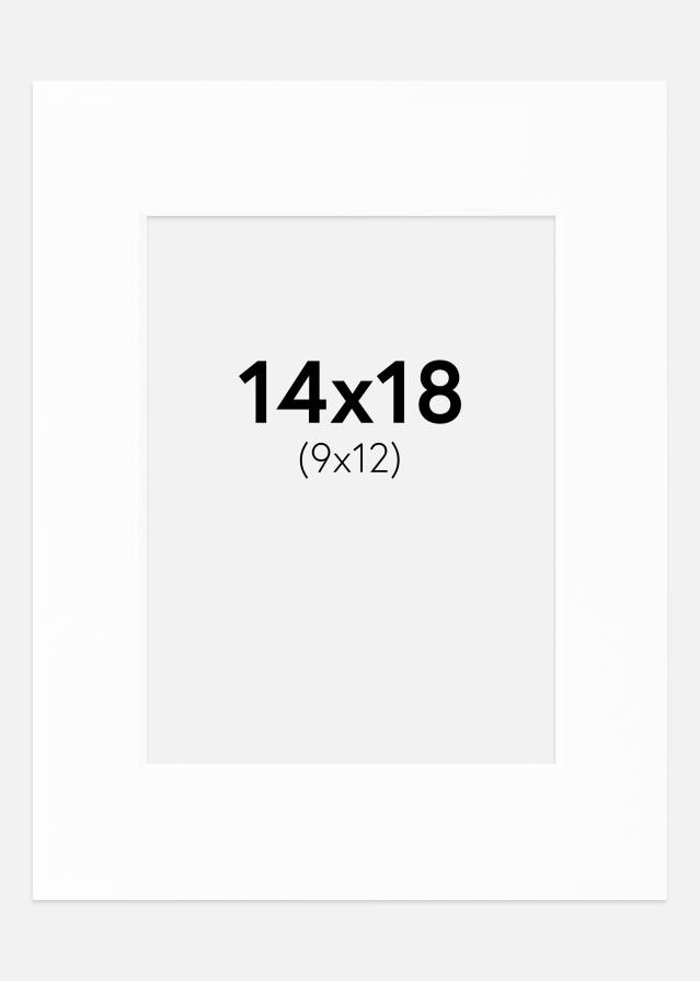 Passepartout Canson Vit (Vit kärna) 14x18 cm (9x12)