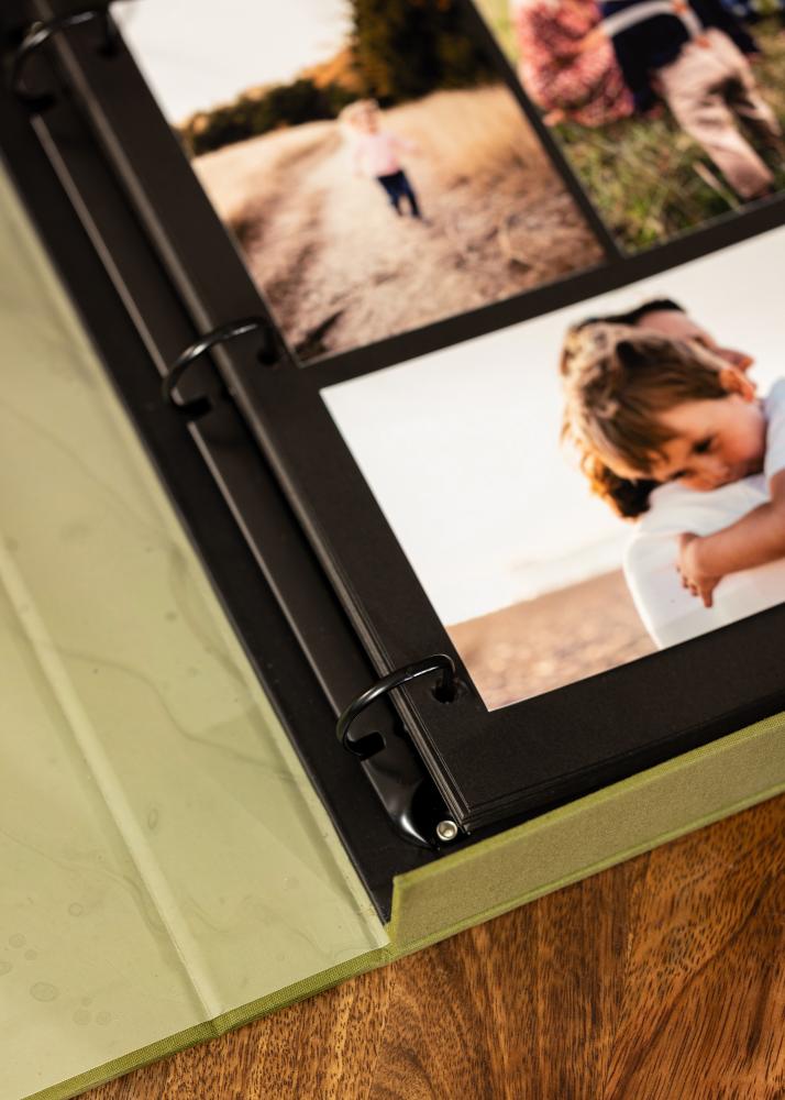 KAILA XOXO Olive - Coffee Table Photo Album (60 Svarta Sidor / 30 Blad)