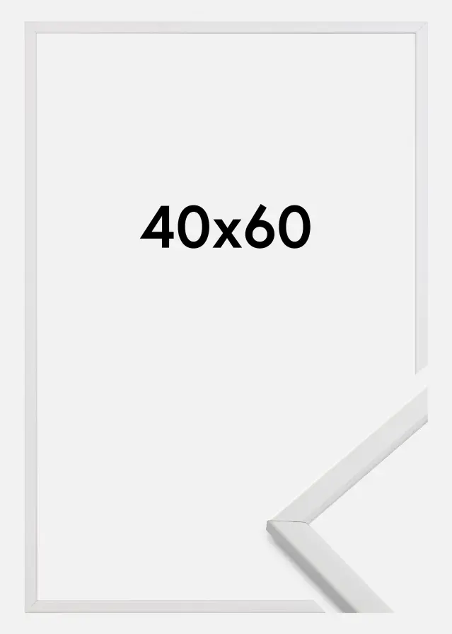 Ram Galant Akrylglas Vit 40x60 cm