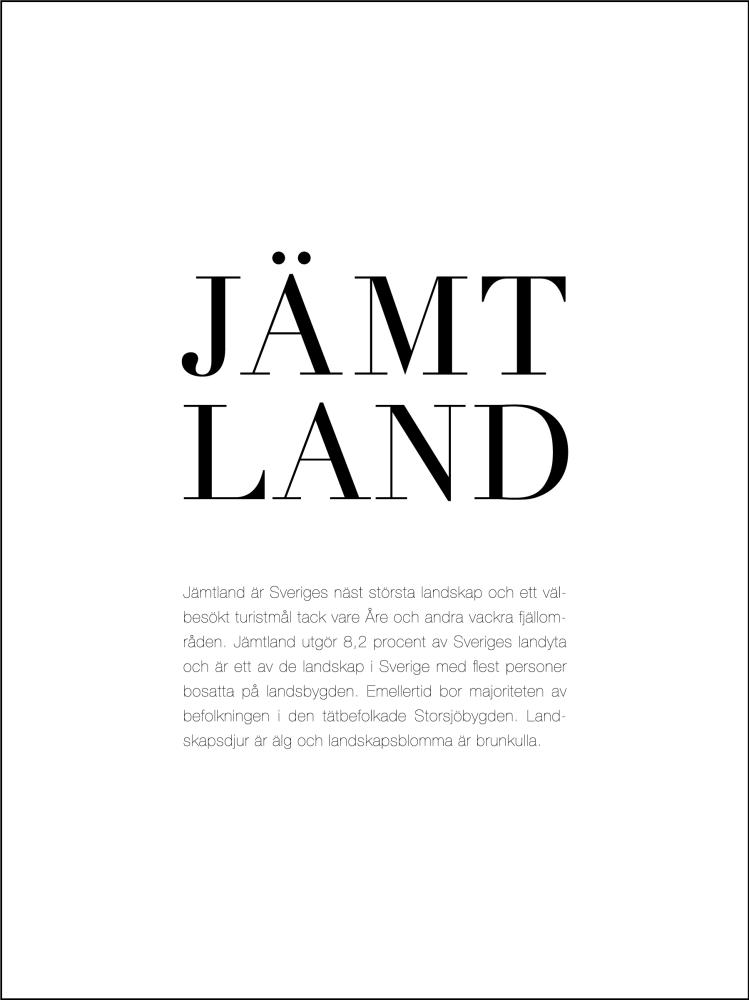 Landskap Jämtland Poster