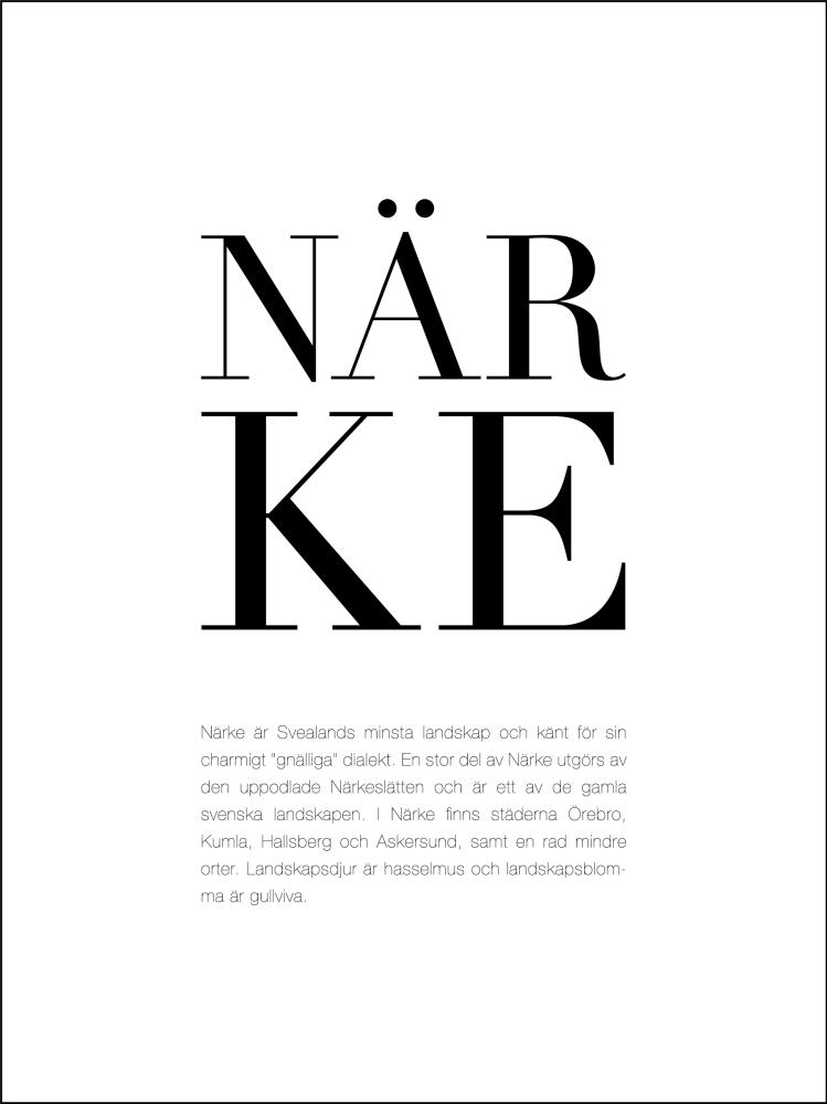 Landskap Närke Poster