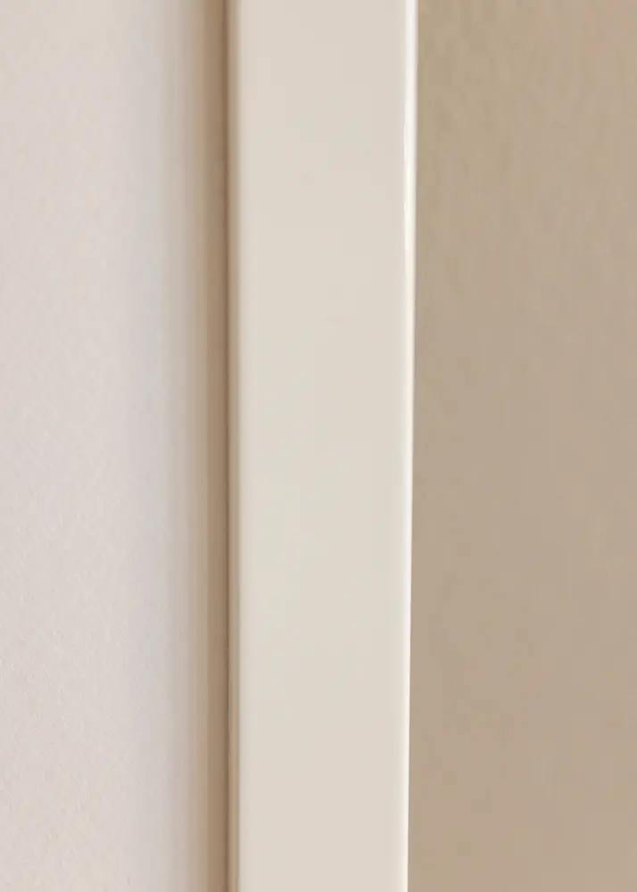 Ram White Wood Glossy - Valfri Storlek