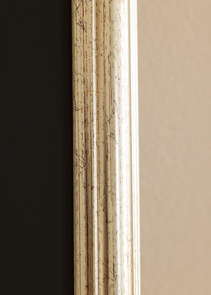 Ram Västkusten Silver 70x100 cm - Passepartout Svart 62x93 cm