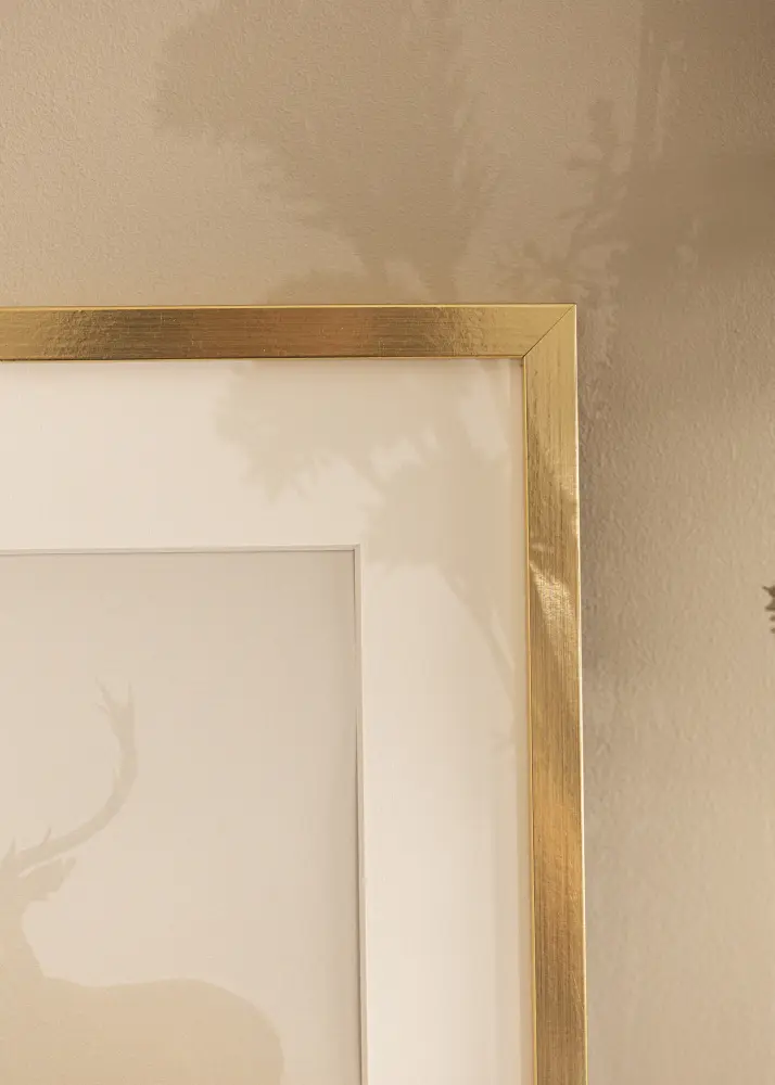 Ram Trendy Guld 30x40 cm - Passepartout Vit 18x27 cm