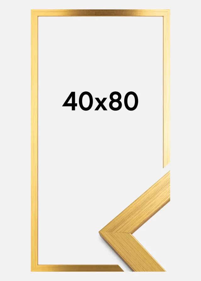 Ram Gold Wood Akrylglas 40x80 cm