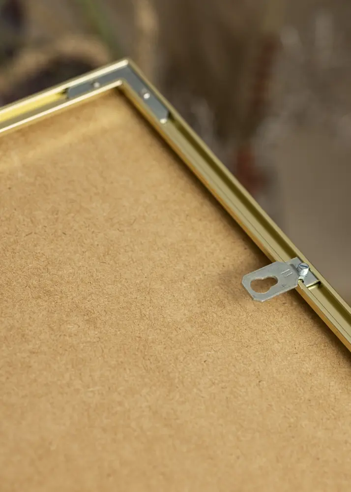 Ram Visby Blank Guld 30x40 cm - Passepartout Vit 21x29,7 cm (A4)