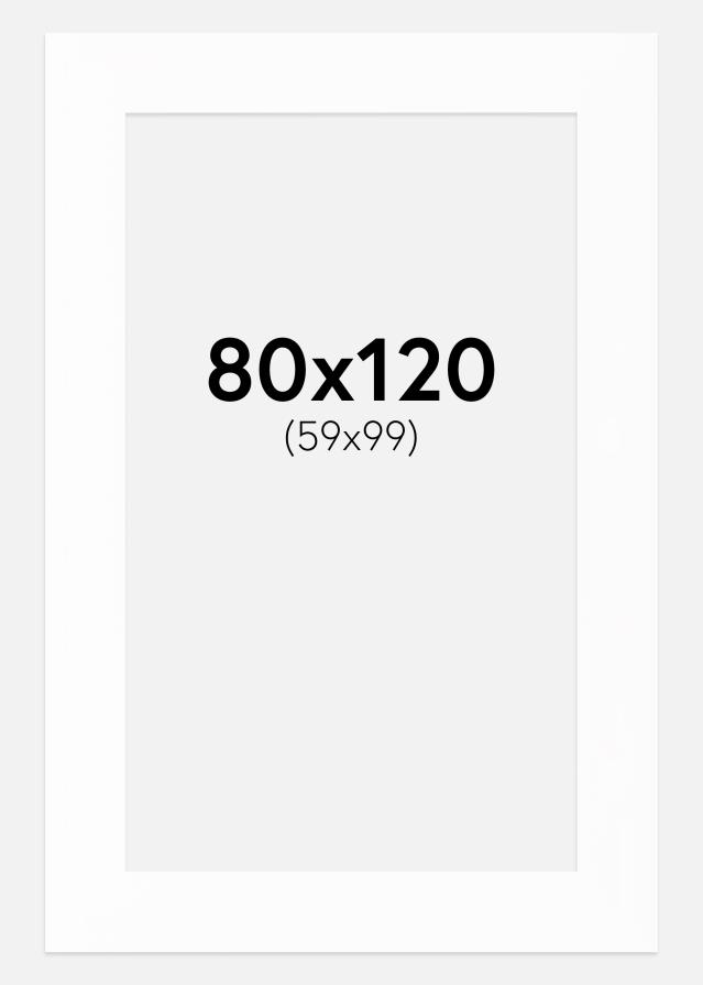 Passepartout Canson Vit (Vit kärna) 80x120 cm (59x99)