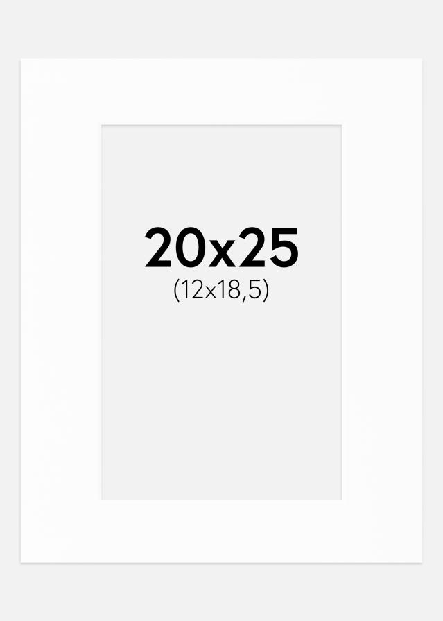 Passepartout Canson Vit (Vit kärna) 20x25 cm (12x18,5)