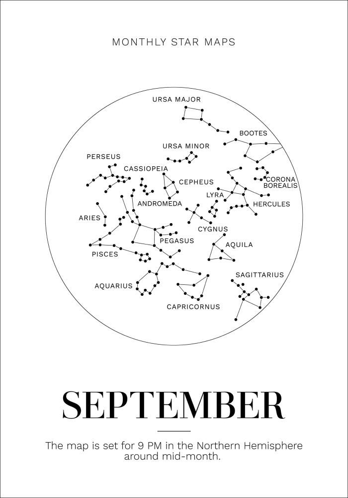 Monthly star September Poster