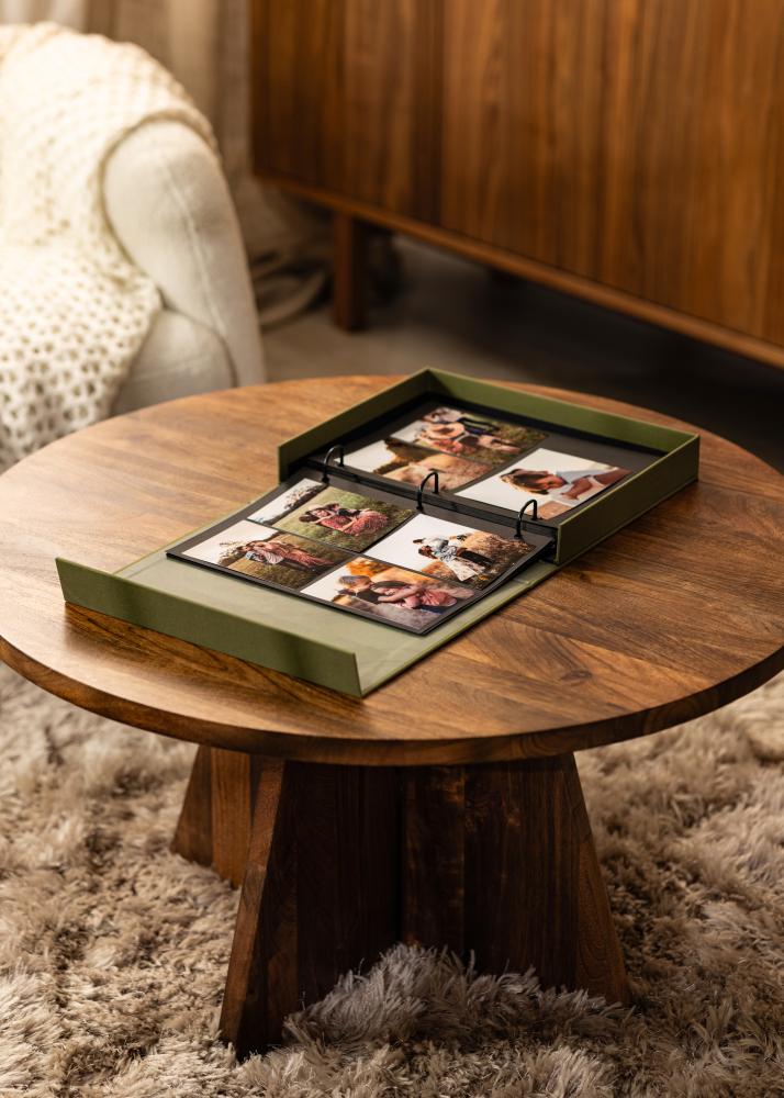 KAILA XOXO Olive - Coffee Table Photo Album (60 Svarta Sidor / 30 Blad)