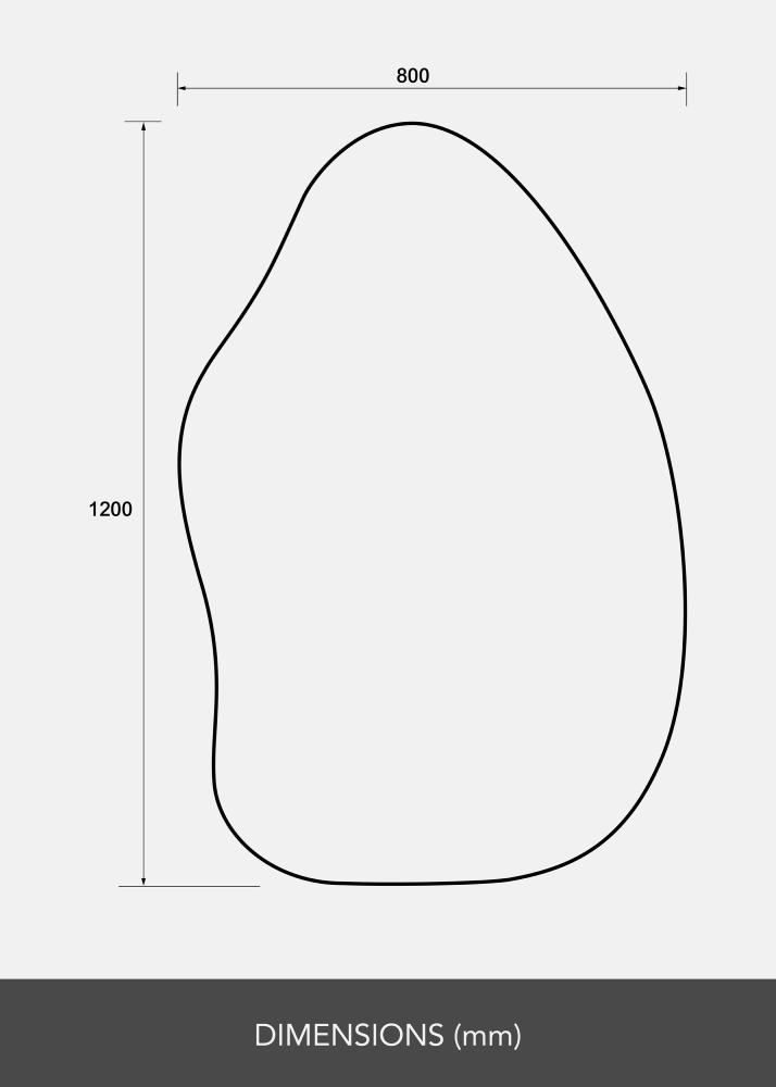 Spegel Perspective 80x120 cm