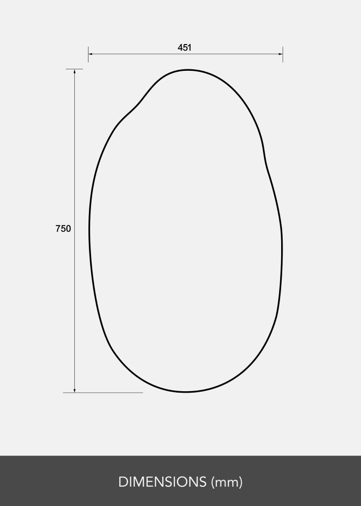 Spegel Illusion 45x75 cm